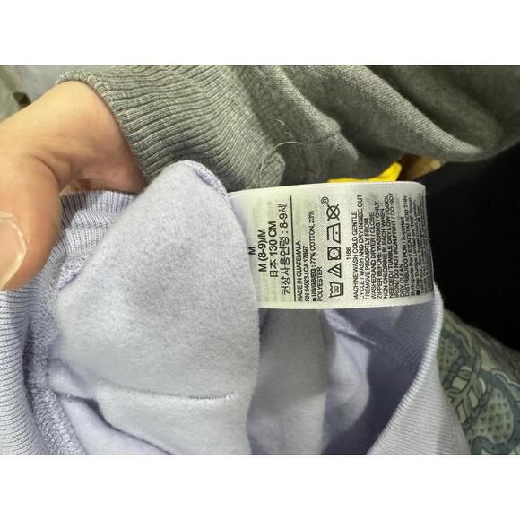 {SOLD} NWT Gap Kids Relaxed Lavender Purple Logo Zip Hoodie- Size Medium (8) - Picture 9 of 9